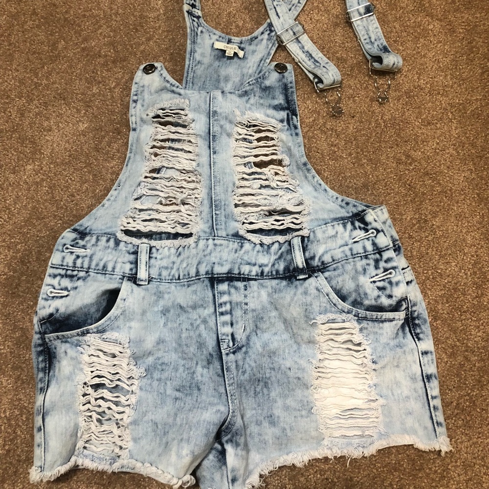 Overall Shorts